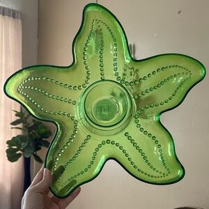 Green Starfish Summer Serving Tray